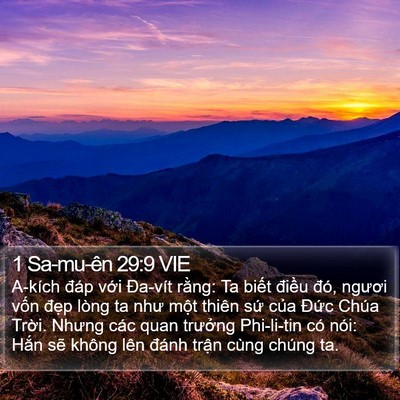 1 Sa-mu-ên 29:9 VIE Bible Verse Image