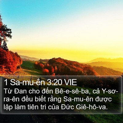 1 Sa-mu-ên 3:20 VIE Bible Verse Image