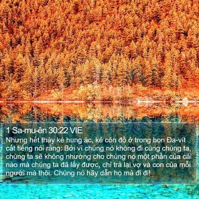 1 Sa-mu-ên 30:22 VIE Bible Verse Image