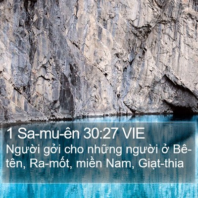 1 Sa-mu-ên 30:27 VIE Bible Verse Image