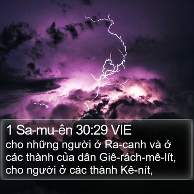 1 Sa-mu-ên 30:29 VIE Bible Verse Image