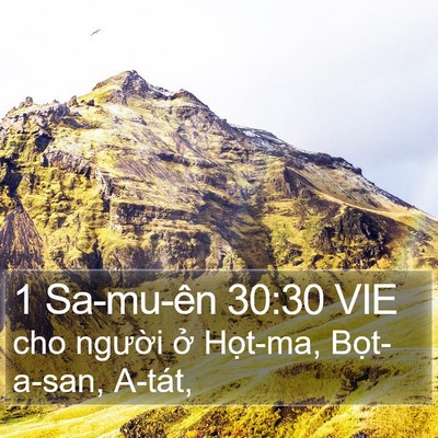 1 Sa-mu-ên 30:30 VIE Bible Verse Image