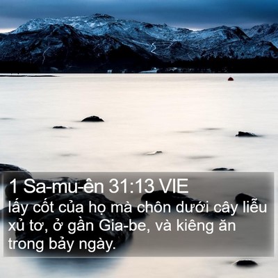 1 Sa-mu-ên 31:13 VIE Bible Verse Image