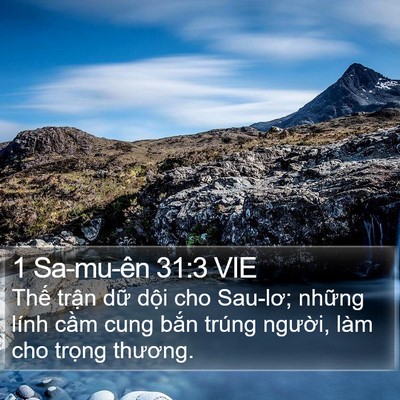 1 Sa-mu-ên 31:3 VIE Bible Verse Image