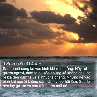 1 Sa-mu-ên 31:4 VIE Bible Verse Image