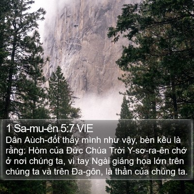 1 Sa-mu-ên 5:7 VIE Bible Verse Image