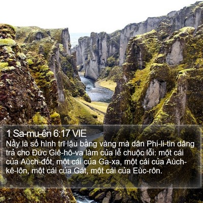 1 Sa-mu-ên 6:17 VIE Bible Verse Image