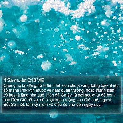 1 Sa-mu-ên 6:18 VIE Bible Verse Image