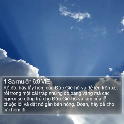 1 Sa-mu-ên 6:8 VIE Bible Verse Image
