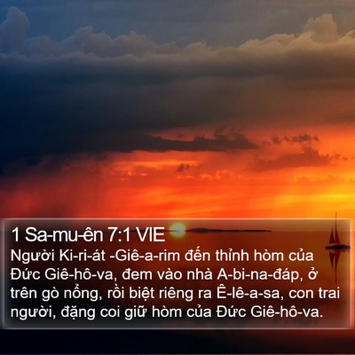 1 Sa-mu-ên 7:1 VIE Bible Verse Image