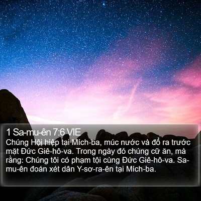 1 Sa-mu-ên 7:6 VIE Bible Verse Image
