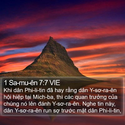 1 Sa-mu-ên 7:7 VIE Bible Verse Image