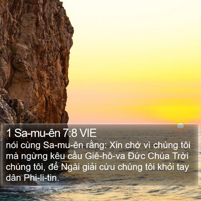 1 Sa-mu-ên 7:8 VIE Bible Verse Image