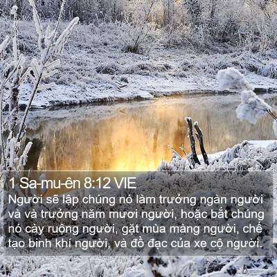 1 Sa-mu-ên 8:12 VIE Bible Verse Image