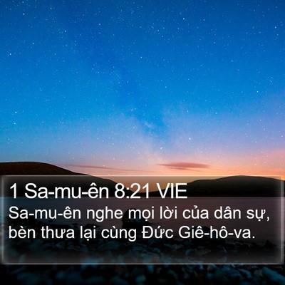 1 Sa-mu-ên 8:21 VIE Bible Verse Image