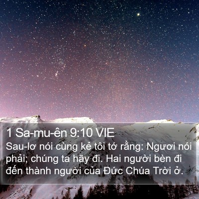 1 Sa-mu-ên 9:10 VIE Bible Verse Image