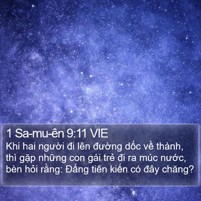 1 Sa-mu-ên 9:11 VIE Bible Verse Image