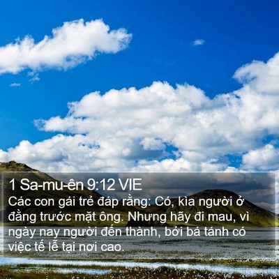 1 Sa-mu-ên 9:12 VIE Bible Verse Image