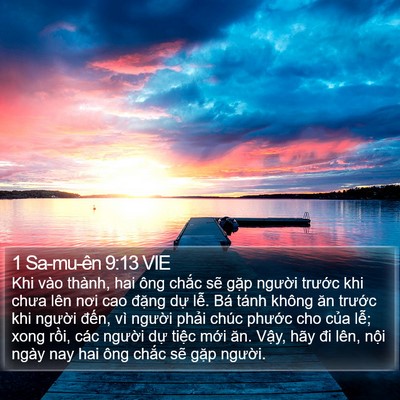 1 Sa-mu-ên 9:13 VIE Bible Verse Image