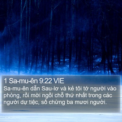 1 Sa-mu-ên 9:22 VIE Bible Verse Image