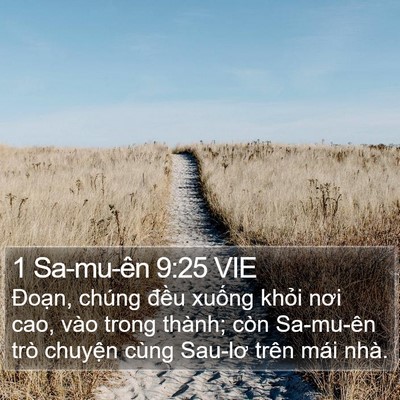 1 Sa-mu-ên 9:25 VIE Bible Verse Image