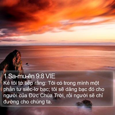 1 Sa-mu-ên 9:8 VIE Bible Verse Image