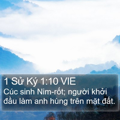 1 Sử Ký 1:10 VIE Bible Verse Image