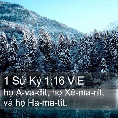 1 Sử Ký 1:16 VIE Bible Verse Image