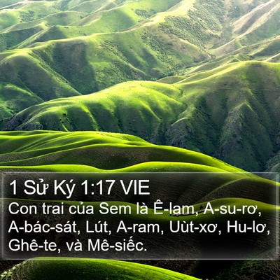 1 Sử Ký 1:17 VIE Bible Verse Image