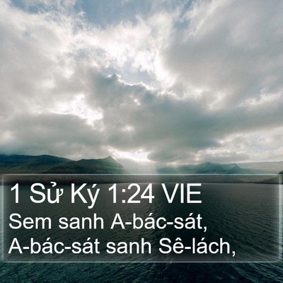 1 Sử Ký 1:24 VIE Bible Verse Image