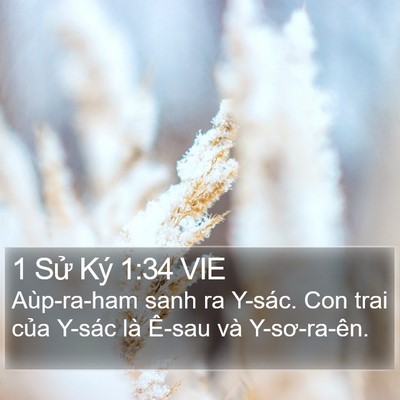 1 Sử Ký 1:34 VIE Bible Verse Image