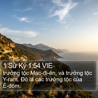 1 Sử Ký 1:54 VIE Bible Verse Image