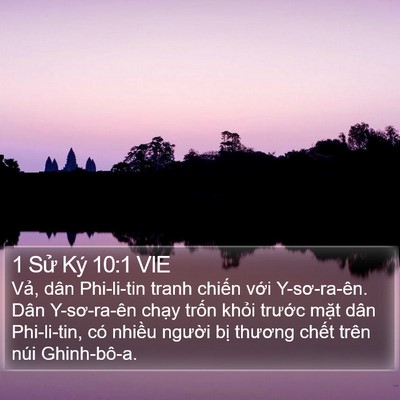 1 Sử Ký 10:1 VIE Bible Verse Image