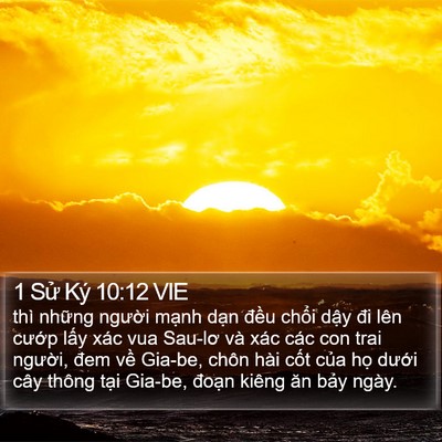 1 Sử Ký 10:12 VIE Bible Verse Image