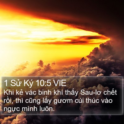 1 Sử Ký 10:5 VIE Bible Verse Image