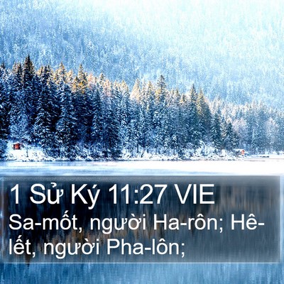 1 Sử Ký 11:27 VIE Bible Verse Image