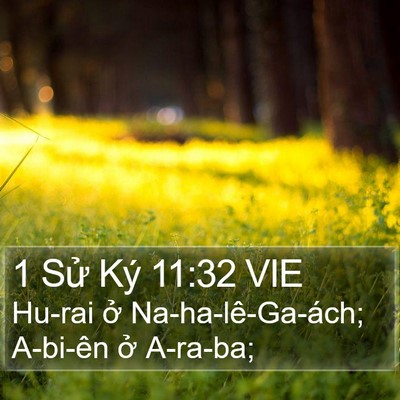 1 Sử Ký 11:32 VIE Bible Verse Image