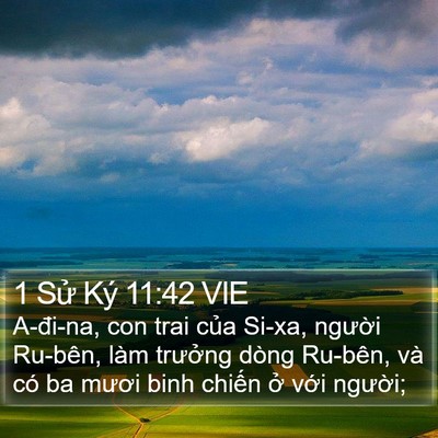 1 Sử Ký 11:42 VIE Bible Verse Image