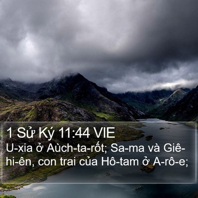 1 Sử Ký 11:44 VIE Bible Verse Image