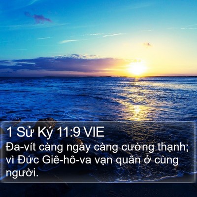 1 Sử Ký 11:9 VIE Bible Verse Image