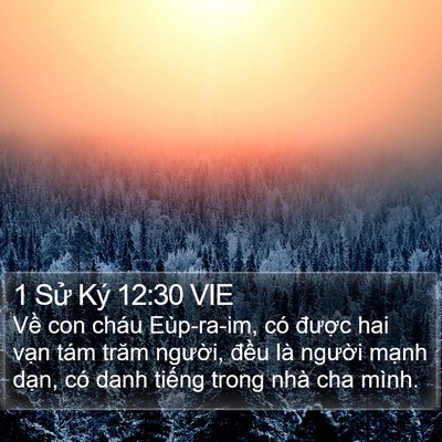 1 Sử Ký 12:30 VIE Bible Verse Image
