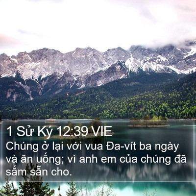 1 Sử Ký 12:39 VIE Bible Verse Image