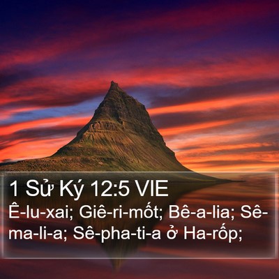 1 Sử Ký 12:5 VIE Bible Verse Image