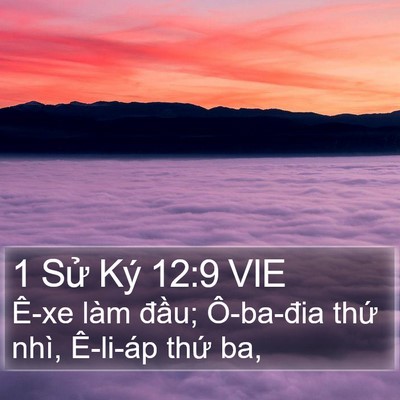 1 Sử Ký 12:9 VIE Bible Verse Image
