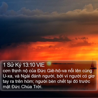 1 Sử Ký 13:10 VIE Bible Verse Image