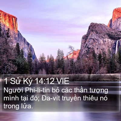 1 Sử Ký 14:12 VIE Bible Verse Image