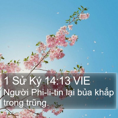 1 Sử Ký 14:13 VIE Bible Verse Image