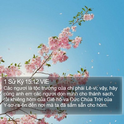 1 Sử Ký 15:12 VIE Bible Verse Image