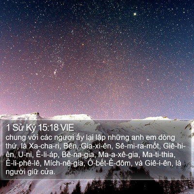 1 Sử Ký 15:18 VIE Bible Verse Image