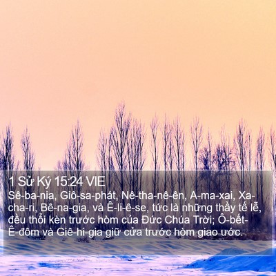 1 Sử Ký 15:24 VIE Bible Verse Image